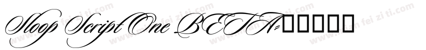 Sloop Script One BETA字体转换